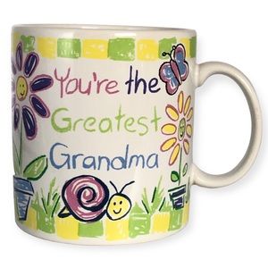 Vintage Oversized “You’re the Greatest Grandma” Russ Colorful Mug